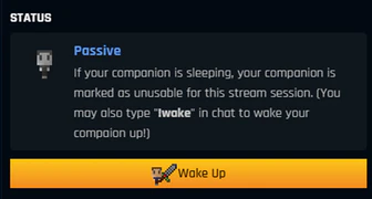 Sleeping (not yet woken up)