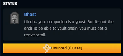 Ghost screen (out of lives)